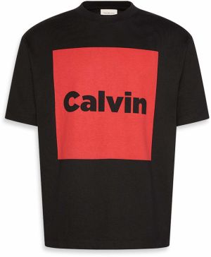 Calvin Klein Jeans Tričko  červená / čierna