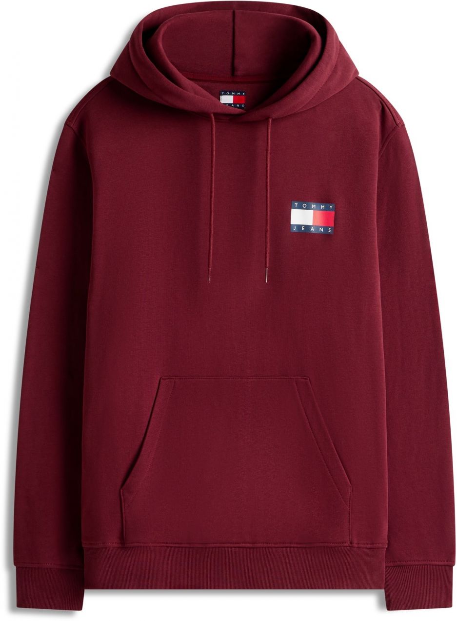 Tommy Jeans Mikina 'ESSENTIAL'  námornícka modrá / červená / tmavočervená / biela