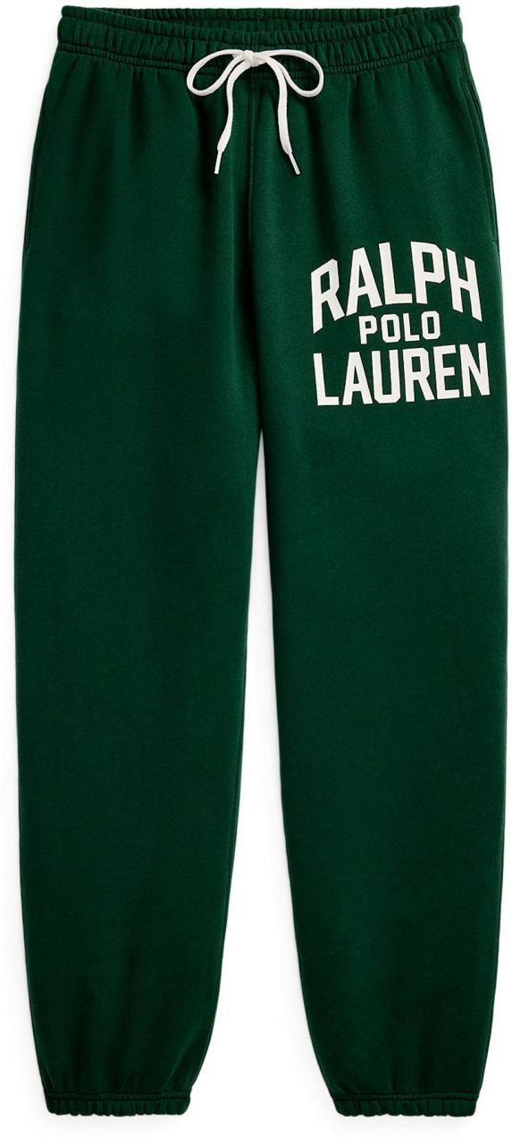 Polo Ralph Lauren Nohavice  tmavozelená / biela