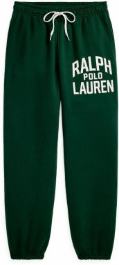 Polo Ralph Lauren Nohavice  tmavozelená / biela
