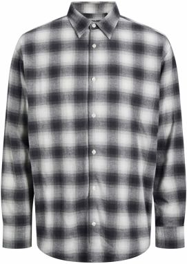 JACK & JONES Košeľa  sivá / čadičová