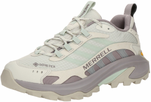 MERRELL Poltopánky 'MOAB SPEED 2'  tmavošedá / pastelovo zelená / svetlofialová