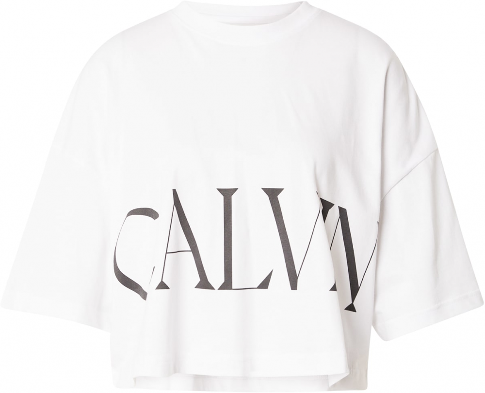 Calvin Klein Jeans Tričko  čierna / biela