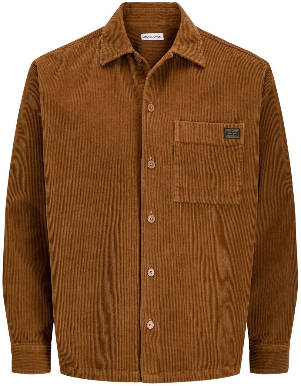 JACK & JONES Košeľa 'JJCORDUROY'  karamelová