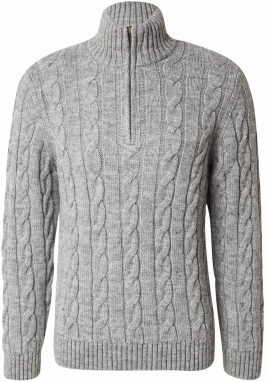 Superdry Sveter 'JACOB'  sivá melírovaná