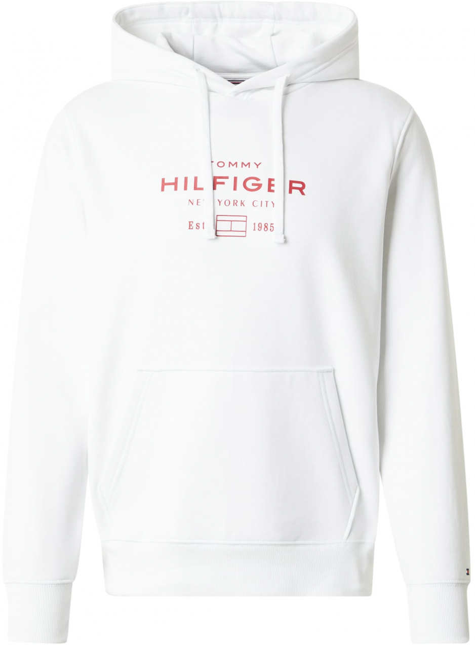 TOMMY HILFIGER Mikina  svetločervená / biela