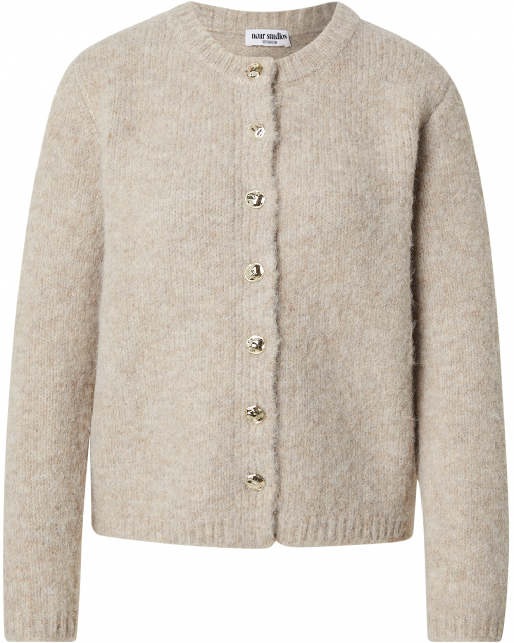 noar studios Kardigán 'BUTTONED CARDIGAN'  tmavošedá