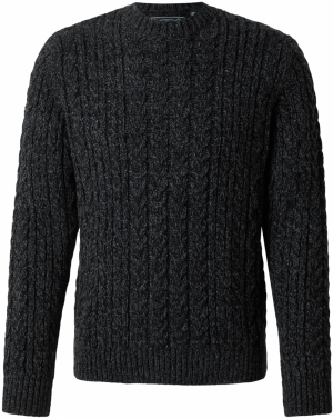 Superdry Sveter 'JACOB CABLE'  čierna