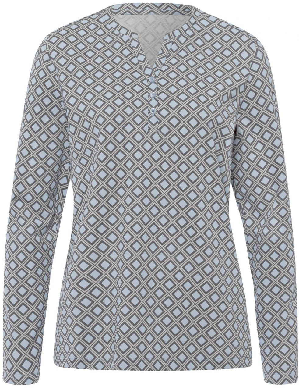 heine Tričko  svetlomodrá / antracitová / svetlosivá