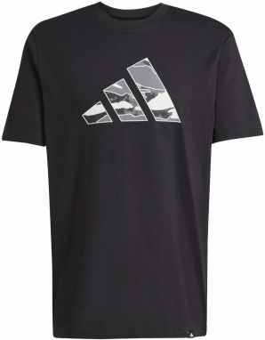 ADIDAS SPORTSWEAR Funkčné tričko  sivá melírovaná / čierna
