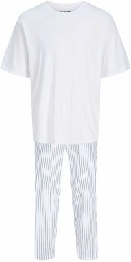 JACK & JONES Dlhé pyžamo 'JACFlorence'  modrá / biela