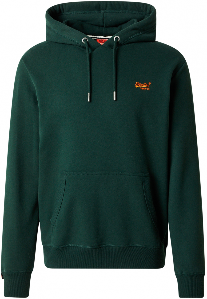 Superdry Mikina 'Essentials'  jedľová / tmavooranžová