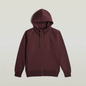 G-STAR Tepláková bunda 'Premium Core 2.1'  gaštanová