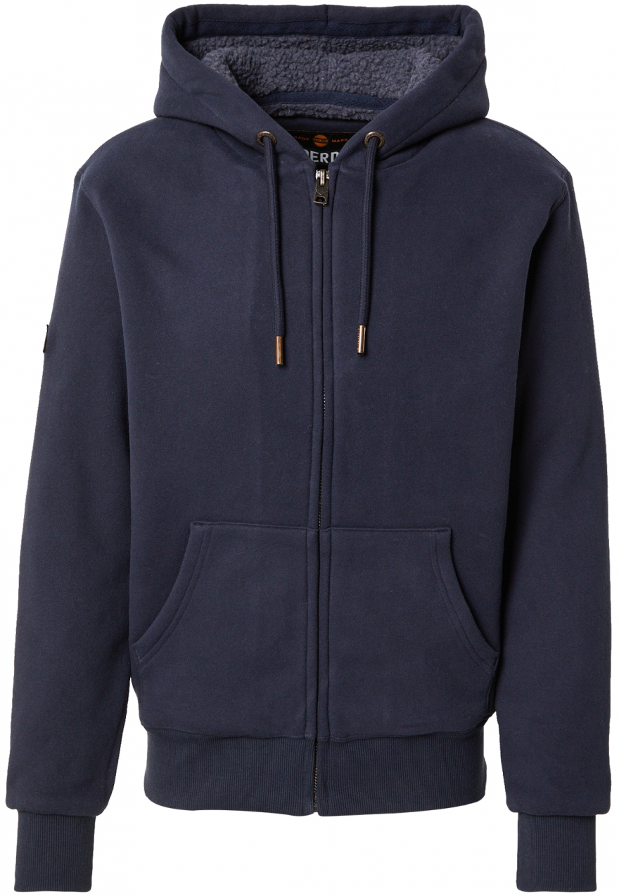 Superdry Tepláková bunda 'BORG'  námornícka modrá