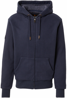 Superdry Tepláková bunda 'BORG'  námornícka modrá