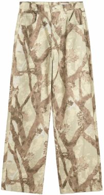 Bershka Džínsy  brokátová / kaki / olivová / pastelovo zelená