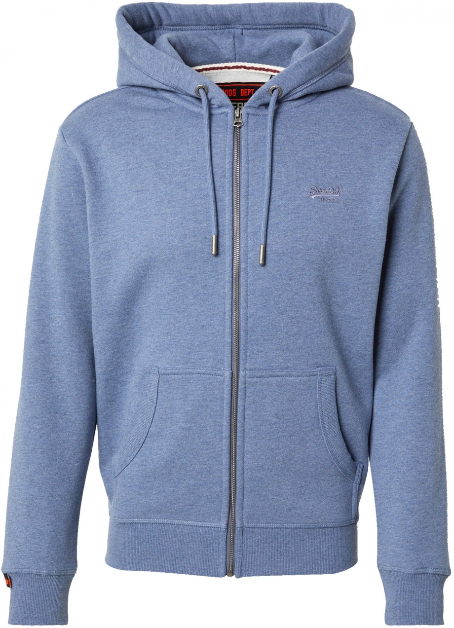 Superdry Tepláková bunda 'Essential'  modrá denim