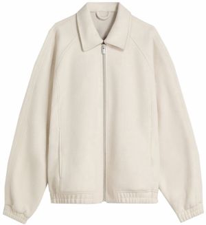 Bershka Prechodná bunda  svetlosivá