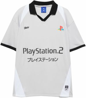Pull&Bear Tričko 'PLAYSTATION'  svetlosivá / čierna / biela