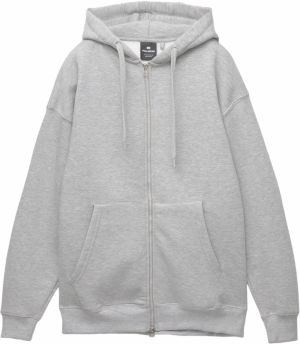 Pull&Bear Tepláková bunda  sivá melírovaná
