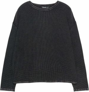 Pull&Bear Sveter  čierna / biela