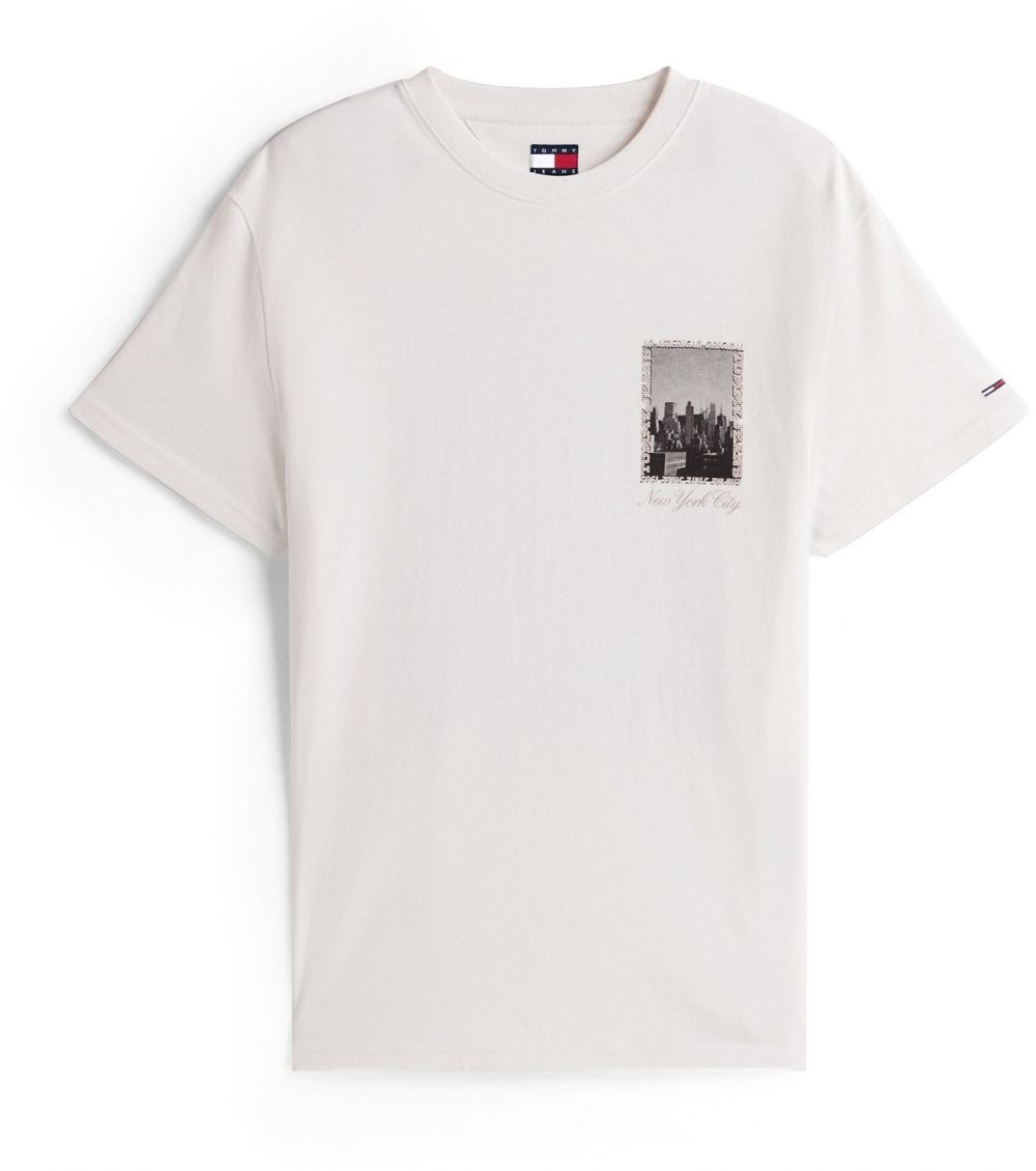 Tommy Jeans Tričko  nebielená / sivá / tmavosivá / čierna