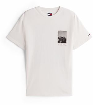 Tommy Jeans Tričko  nebielená / sivá / tmavosivá / čierna