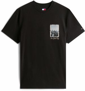 Tommy Jeans Tričko  piesková / sivá / čadičová / čierna