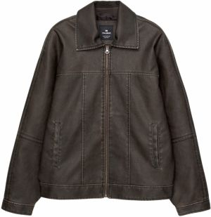 Pull&Bear Prechodná bunda  tmavohnedá