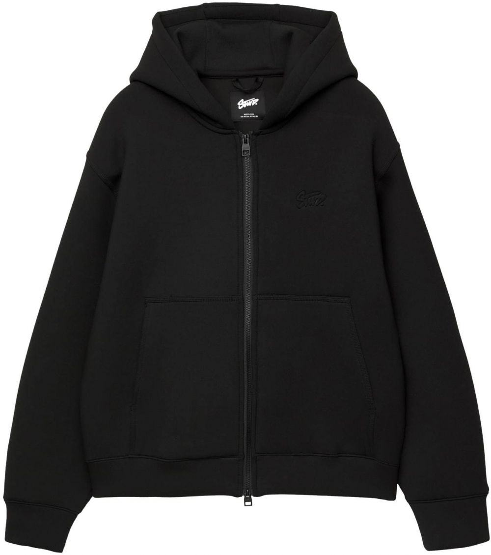 Pull&Bear Tepláková bunda 'STWD'  čierna