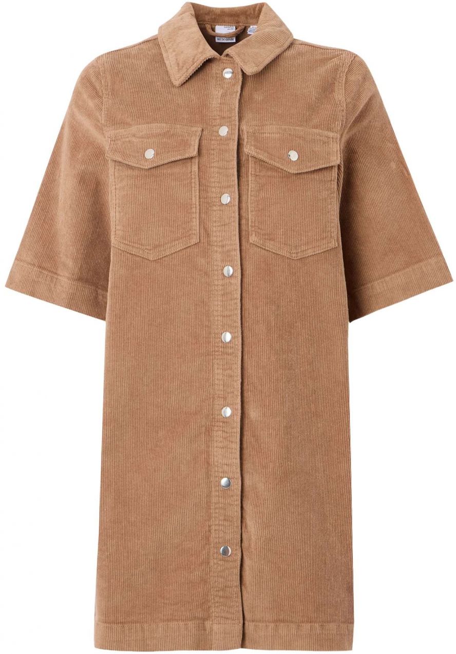 VERO MODA Košeľové šaty  hnedá