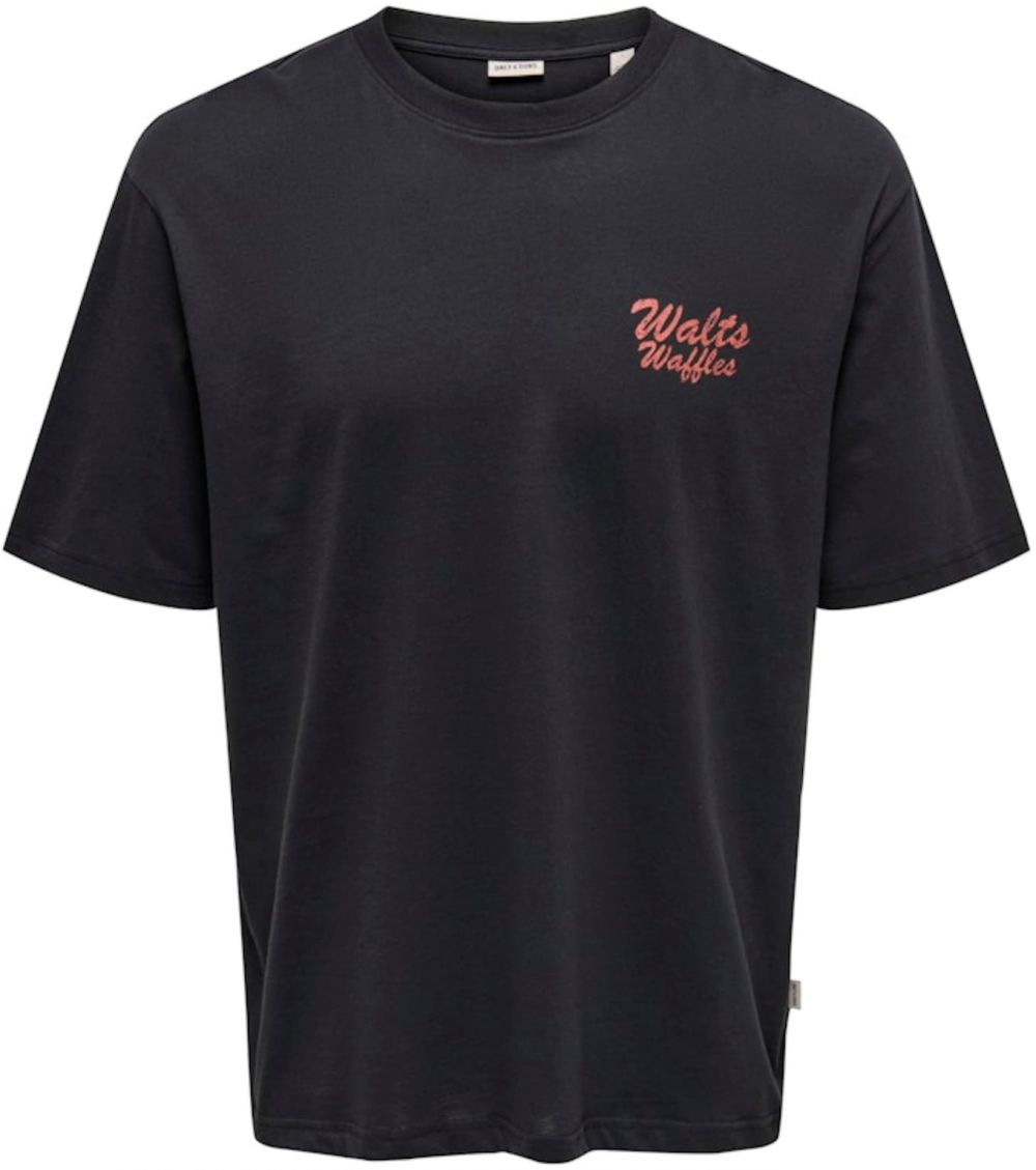 Only & Sons Tričko 'ONSCHESTER'  červená / čierna