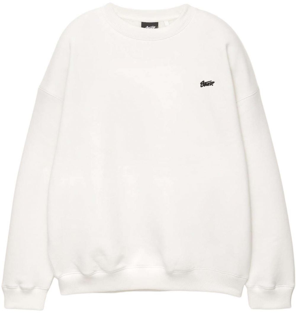 Pull&Bear Mikina 'STWD'  čierna / biela