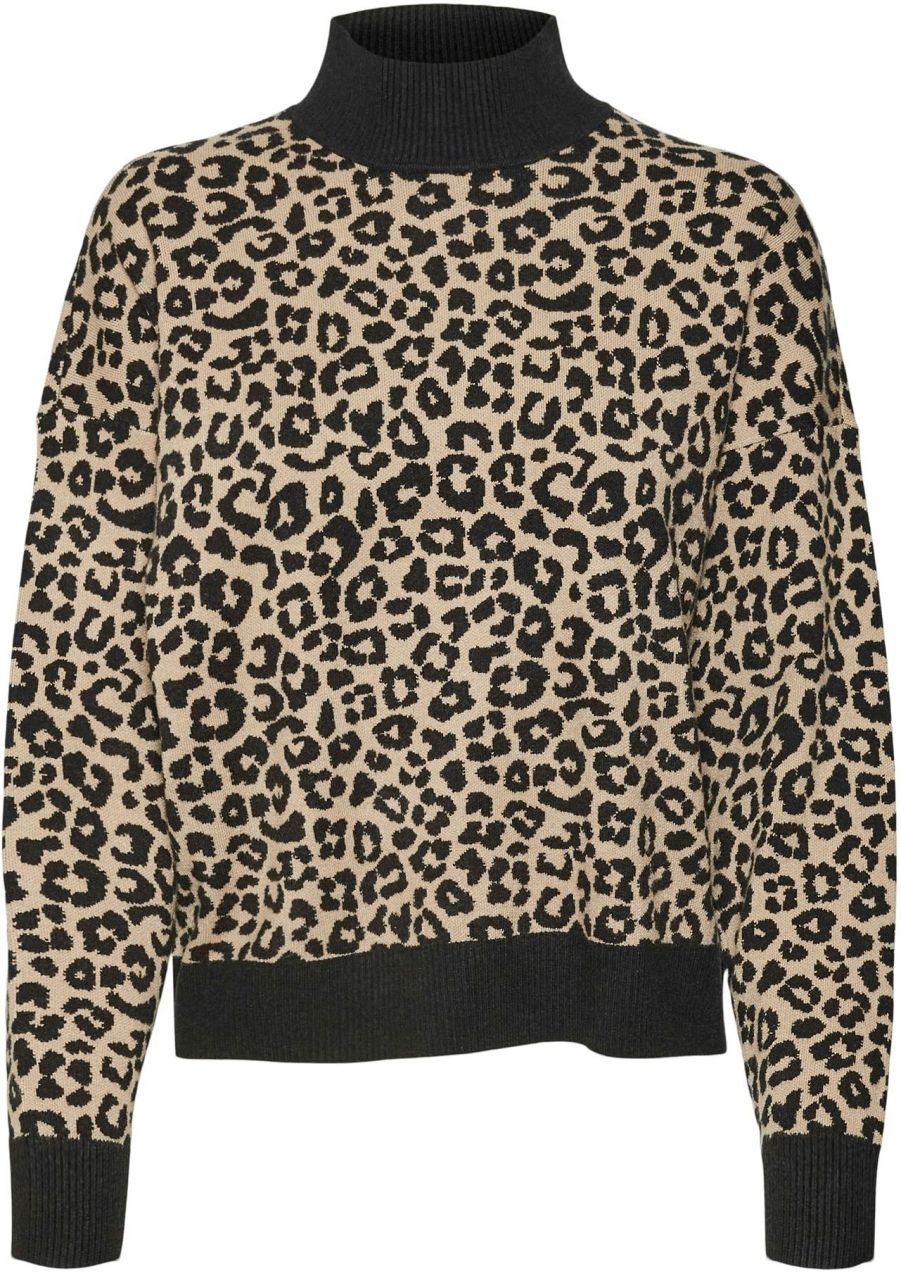 VERO MODA Sveter 'VMARIA'  béžová / čierna
