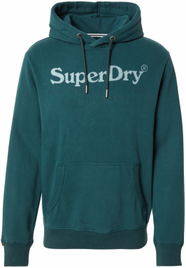 Superdry Mikina 'NY VENUE'  smaragdová / mätová / jedľová