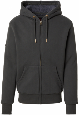Superdry Tepláková bunda  čierna