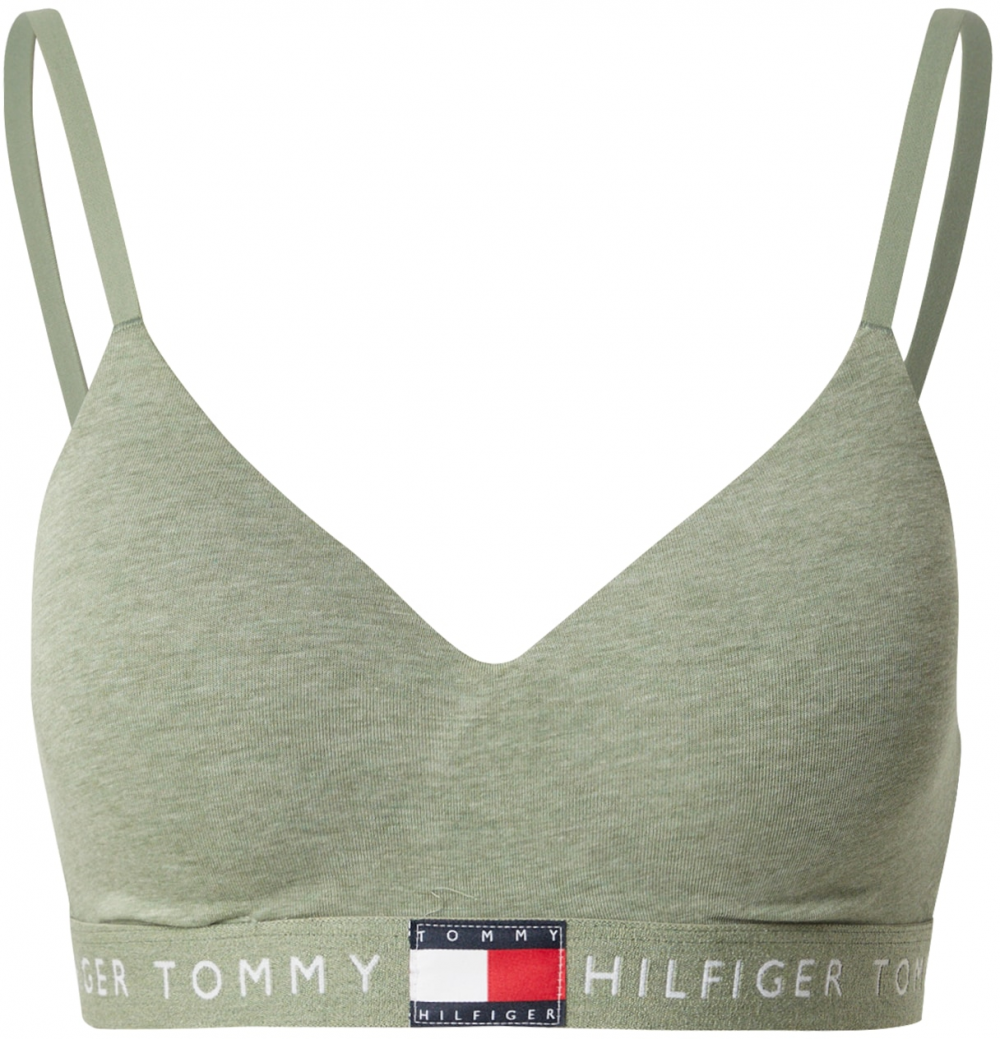 Tommy Hilfiger Underwear Podprsenka 'Heritage'  svetlozelená / biela