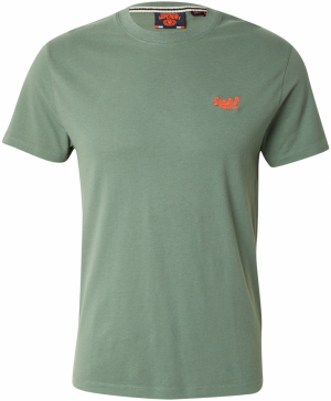 Superdry Tričko 'Essential'  pastelovo zelená / oranžová