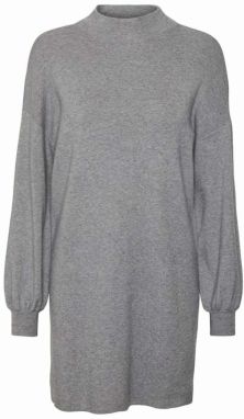 VERO MODA Pletené šaty 'NANCY'  sivá