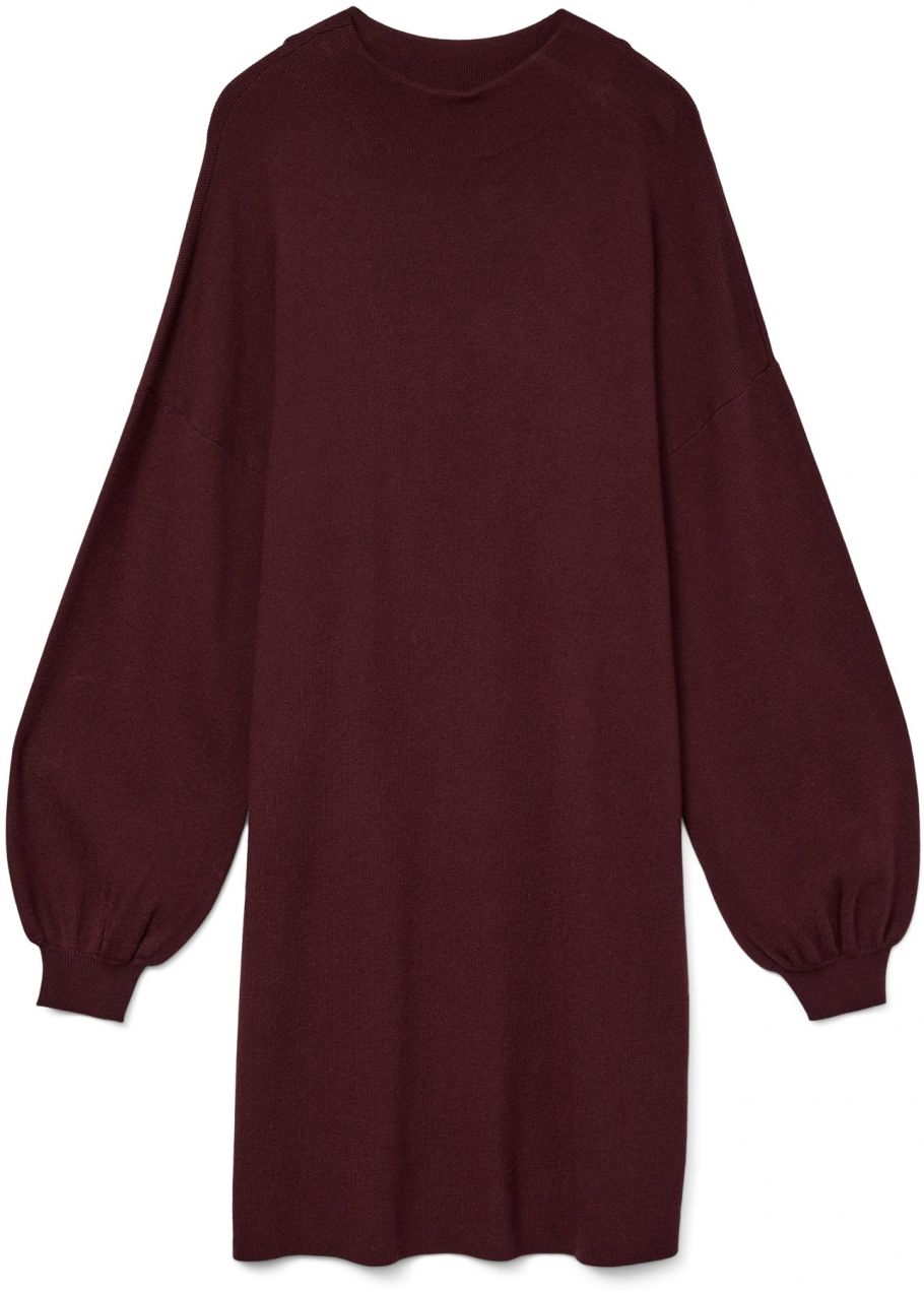 VERO MODA Pletené šaty 'VMNANCY'  vínovo červená