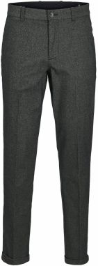 JACK & JONES Chino nohavice 'JPSTACE JJHENRY'  svetlosivá / čierna