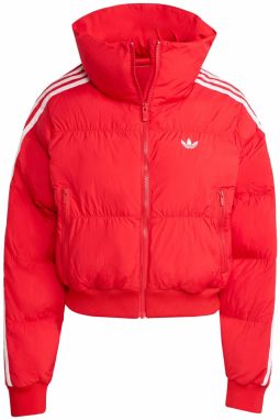 ADIDAS ORIGINALS Zimná bunda 'Adicolor'  červená / biela