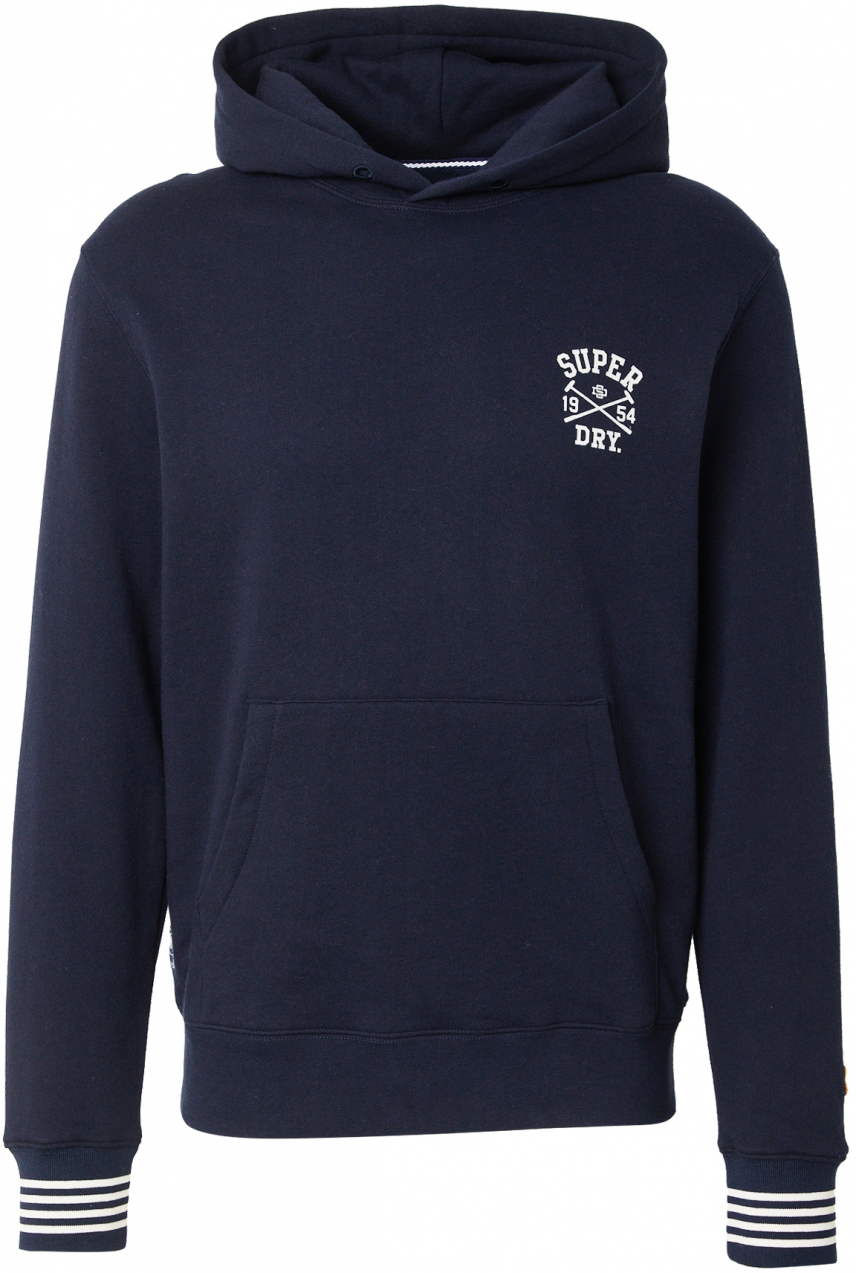 Superdry Mikina 'Athletic Club'  námornícka modrá / biela