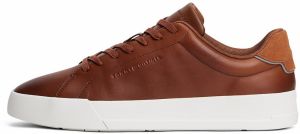 TOMMY HILFIGER Nízke tenisky 'COURT'  koňaková / sivá