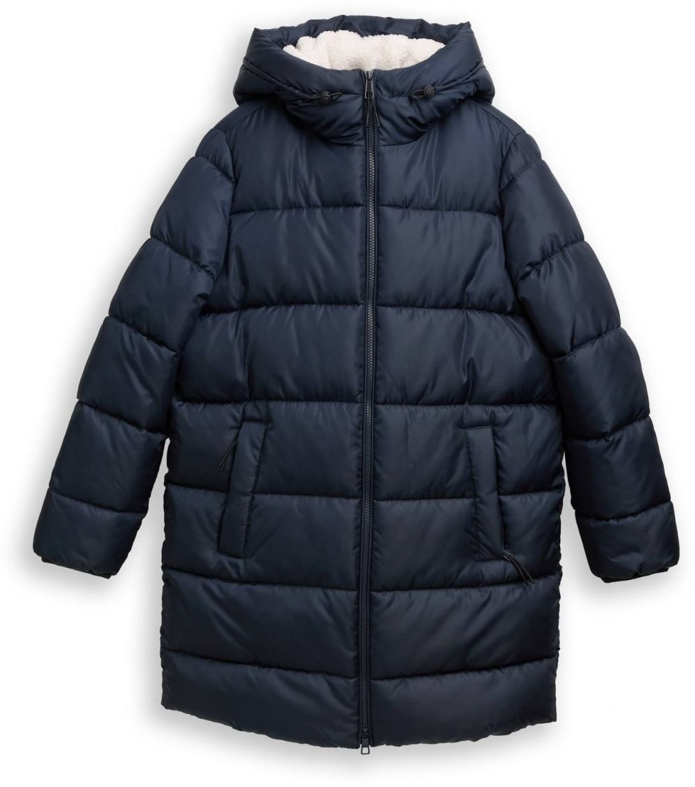 TOM TAILOR DENIM Zimný kabát  tmavomodrá