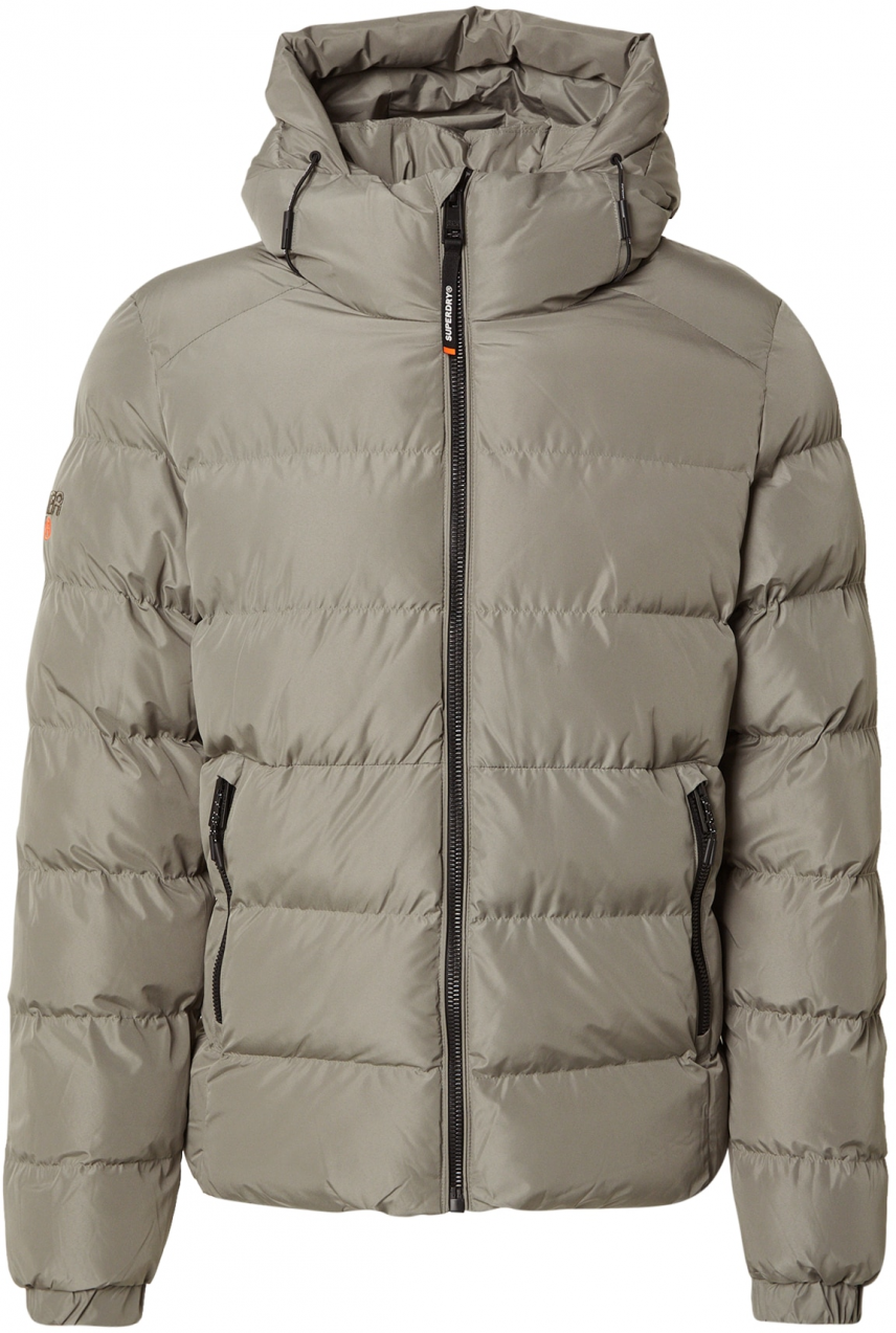 Superdry Zimná bunda  pastelovo zelená