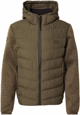 Superdry Prechodná bunda  zelená / zelená melírovaná