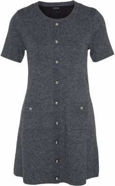 Vero Moda Petite Pletené šaty 'VMJOHANNA'  sivá melírovaná