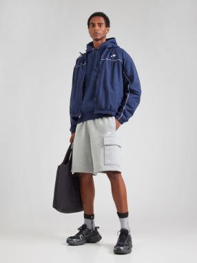 Nike Sportswear Prechodná bunda 'CLUB'  námornícka modrá / svetlozelená / biela