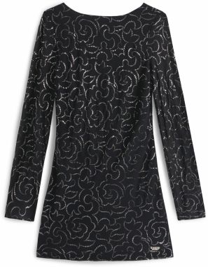 Tommy Jeans Šaty  čierna / strieborná